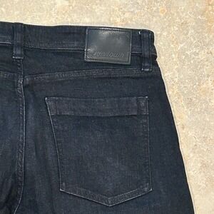 Revtown Sharp Mens Jeans 33x30 Black Decade Denim Dark Wash Cotton Stretch